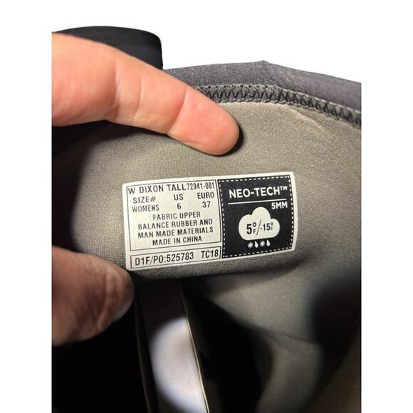 Bogs Classic Tall Boots Black Women's Size 6 Muck Farm Waterproof NeoTech Rubber - Picture 6 of 10